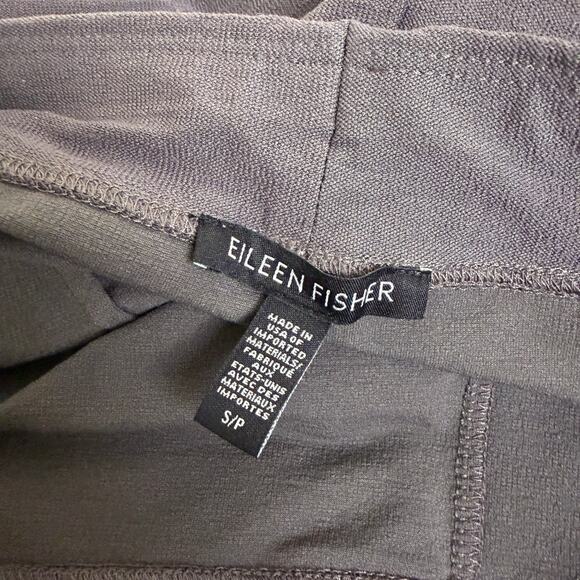 Eileen Fisher Pants Womens Small Gray Pull On Stretch Career Viscose Tapered 28" - Picture 8 of 9